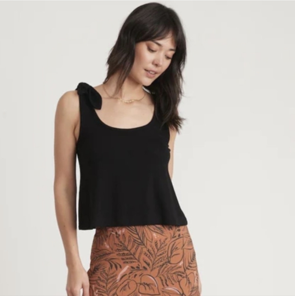 Marine Layer Lexi Rib Tie Tank